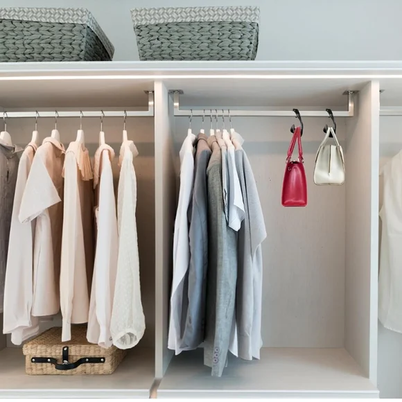 4 Pack Elegant Acrylic Black Handbag/ Accessories Holder - Picture 6 of 7